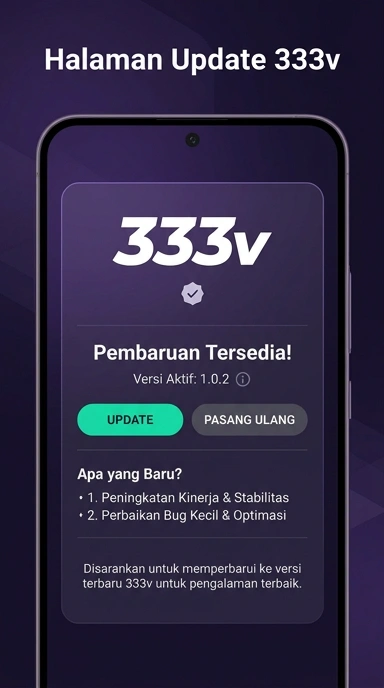 Riwayat Versi 333v Aplikasi Android Terbaru