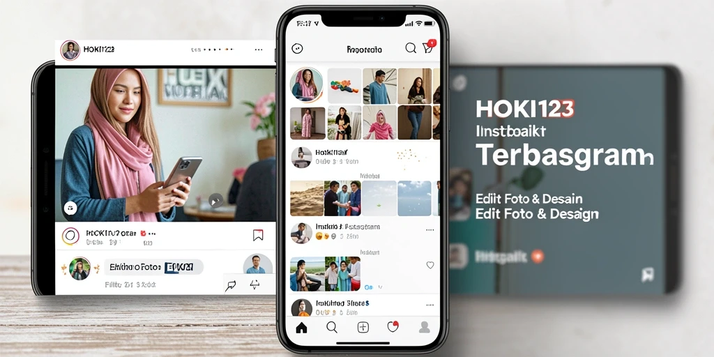 Antarmuka HOKI123 dengan berbagai pilihan filter Instagram yang menarik.