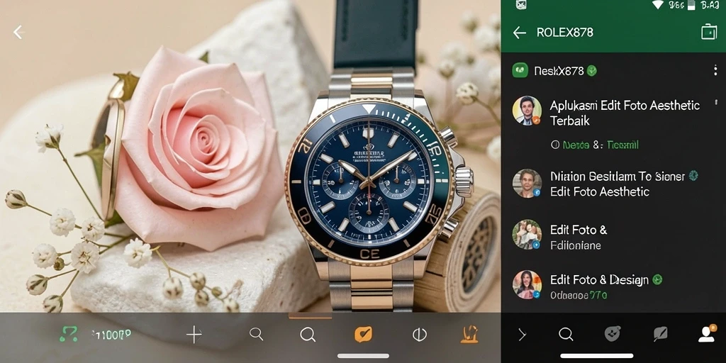 Tampilan antarmuka ROLEX878 yang intuitif dan sederhana.
