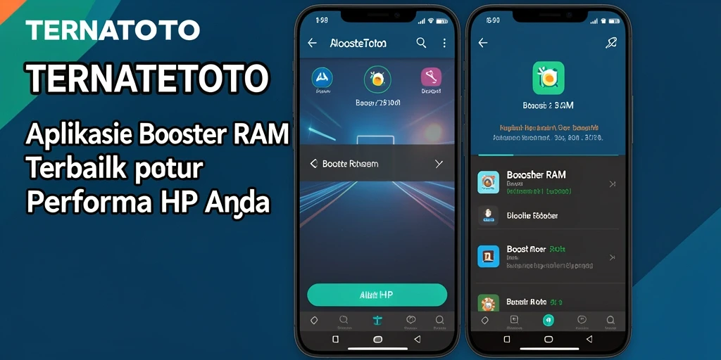 Tampilan antarmuka aplikasi TERNATETOTO untuk optimasi RAM yang mudah dan cepat.
